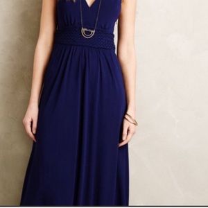 Maeve blue maxi dress with pockets.